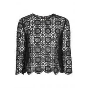 Topshop Crochet Long Sleeve US 8